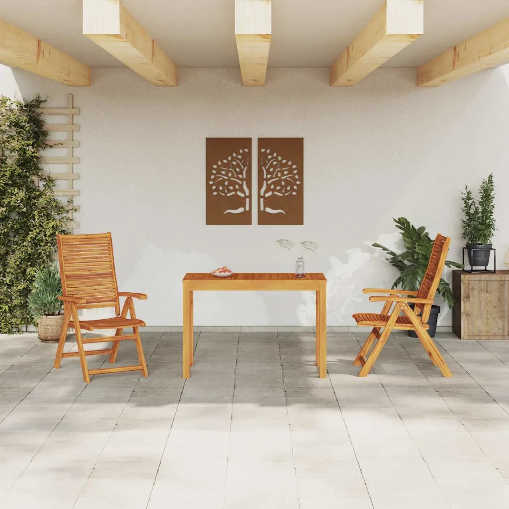 Set da Pranzo per Giardino 3 pcs Marrone 3375623