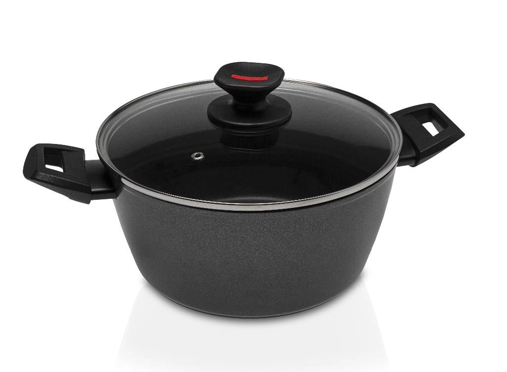 Pentola Casseruola Antiaderente con Coperchio Evolution Zanetti 24 cm