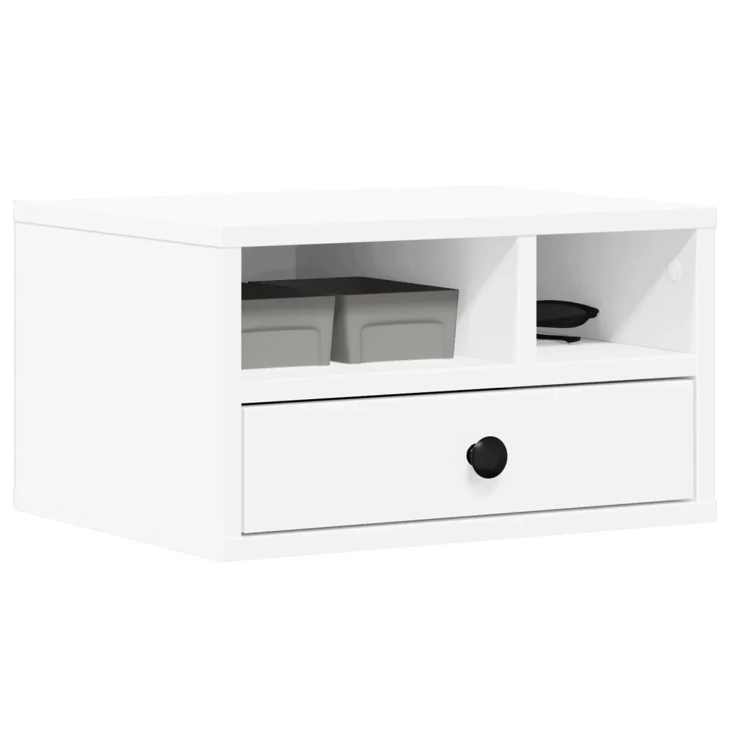 Supporto per Stampante Bianco 40x32x22,5 cm Legno Multistrato 840604