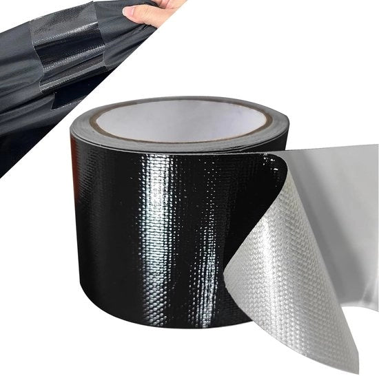 Kit di riparazione per tende - adesivo per tende, coperture di emergenza - 1 pezzo - 5 cm x 10 m