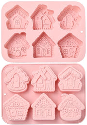 Mallen in Silicone 2 pezzi - Houshape - Flessibile - Per Cioccolato/Dolci/Ghiottoni - Dimensioni 23,1x16,7x2,8 cm - Ideale per Progetti Creativi - Forma per Cucina