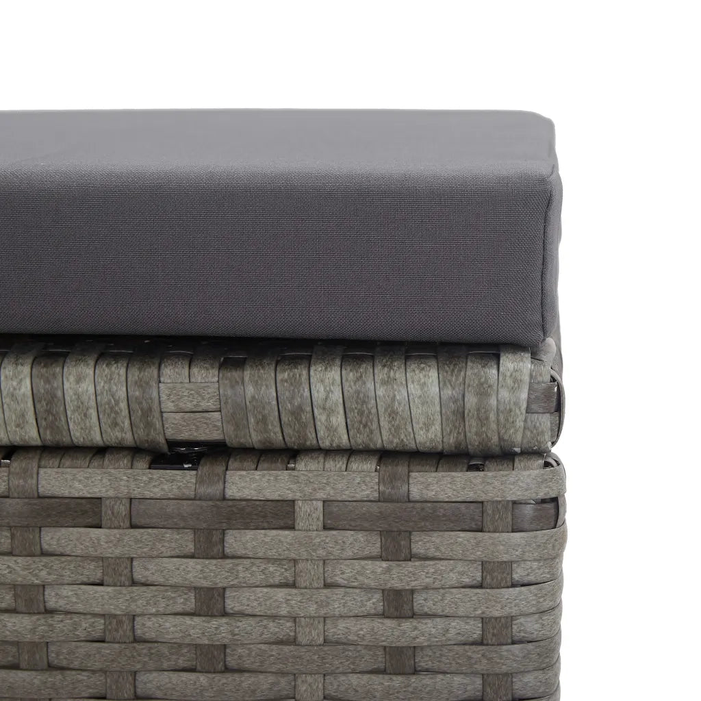 Sgabelli da Giardino 2 pz con Cuscini in Polyrattan Antracite CFW5147540