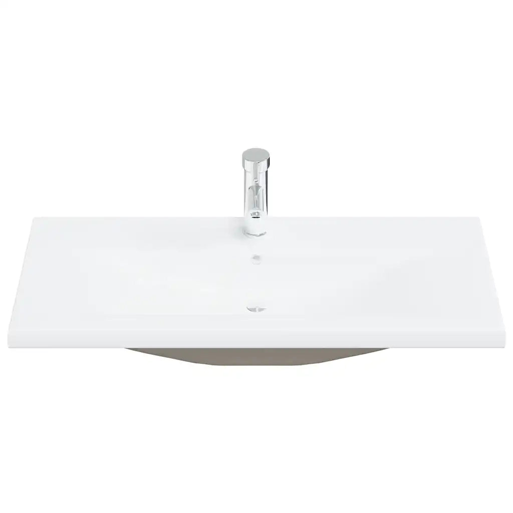 Set Mobili da Bagno 4 pz Grigio Cemento in Legno Multistrato 3324900