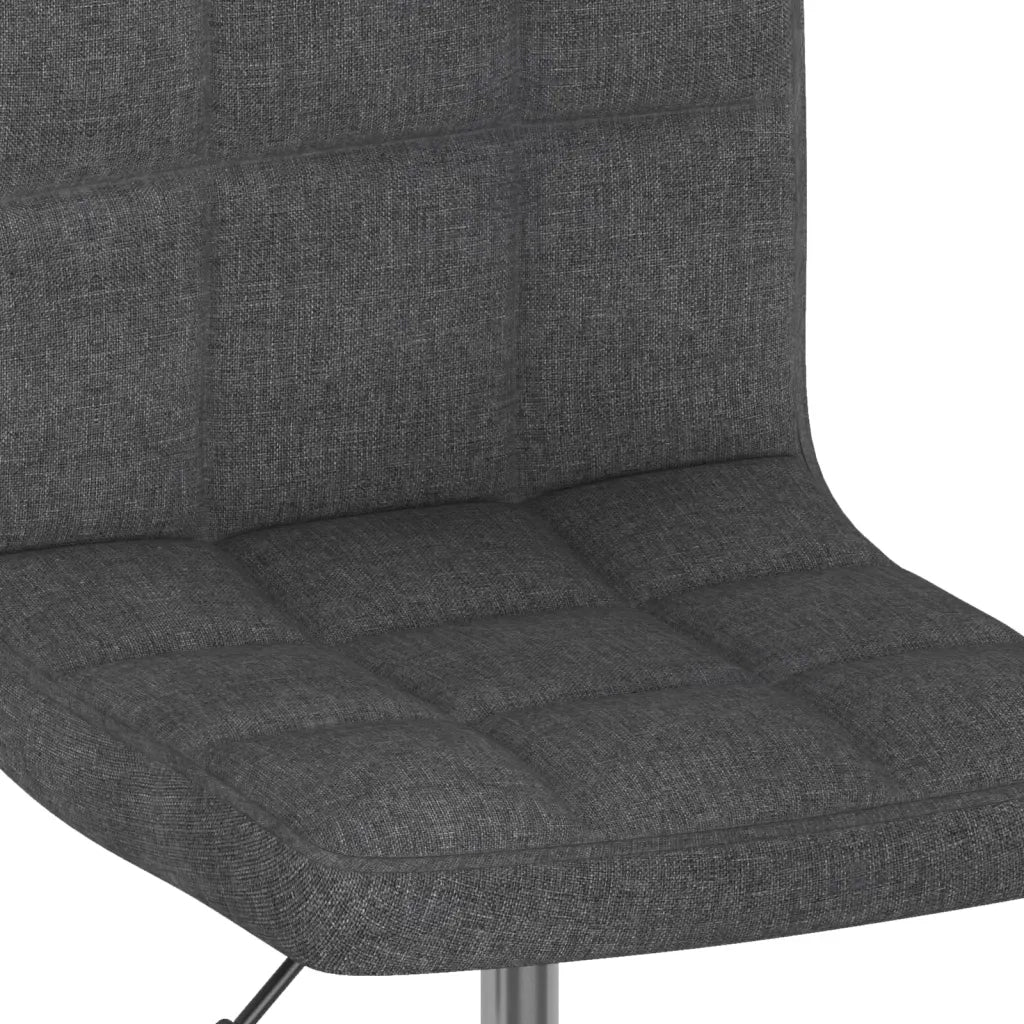 Sedie da Pranzo Girevoli 6 pz Grigio Scuro in Tessuto 3087459
