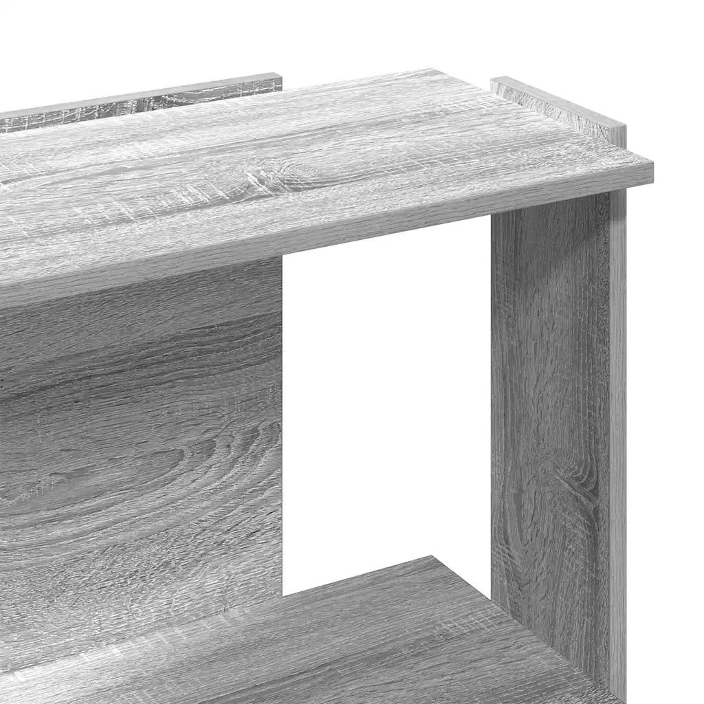 vidaXL Libreria a 3 Ripiani Grigio Sonoma 60x30x80cm Legno Multistrato