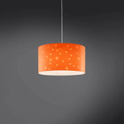 Lampadario Moderno Pois Polilux ® Arancione Materie Plastiche Bianco 5 Luci E27