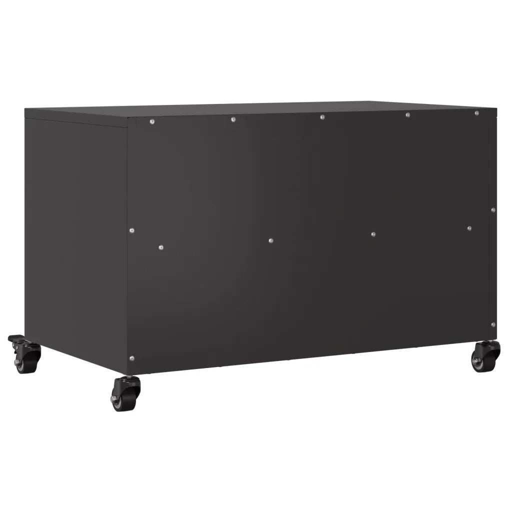 Mobile TV Nero 68x39x43,5 cm in Acciaio 846698