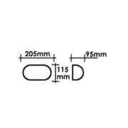 Plafoniera Esterno Contemporanea Quinn Pc Bianco Griglia 1 Luce E27 Ip44