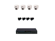 KIT VIDEOSORVEGLIANZA VIA CAVO TVCC DVR 4 CANALI TV LCD TELECAMERE CCD ALLARME