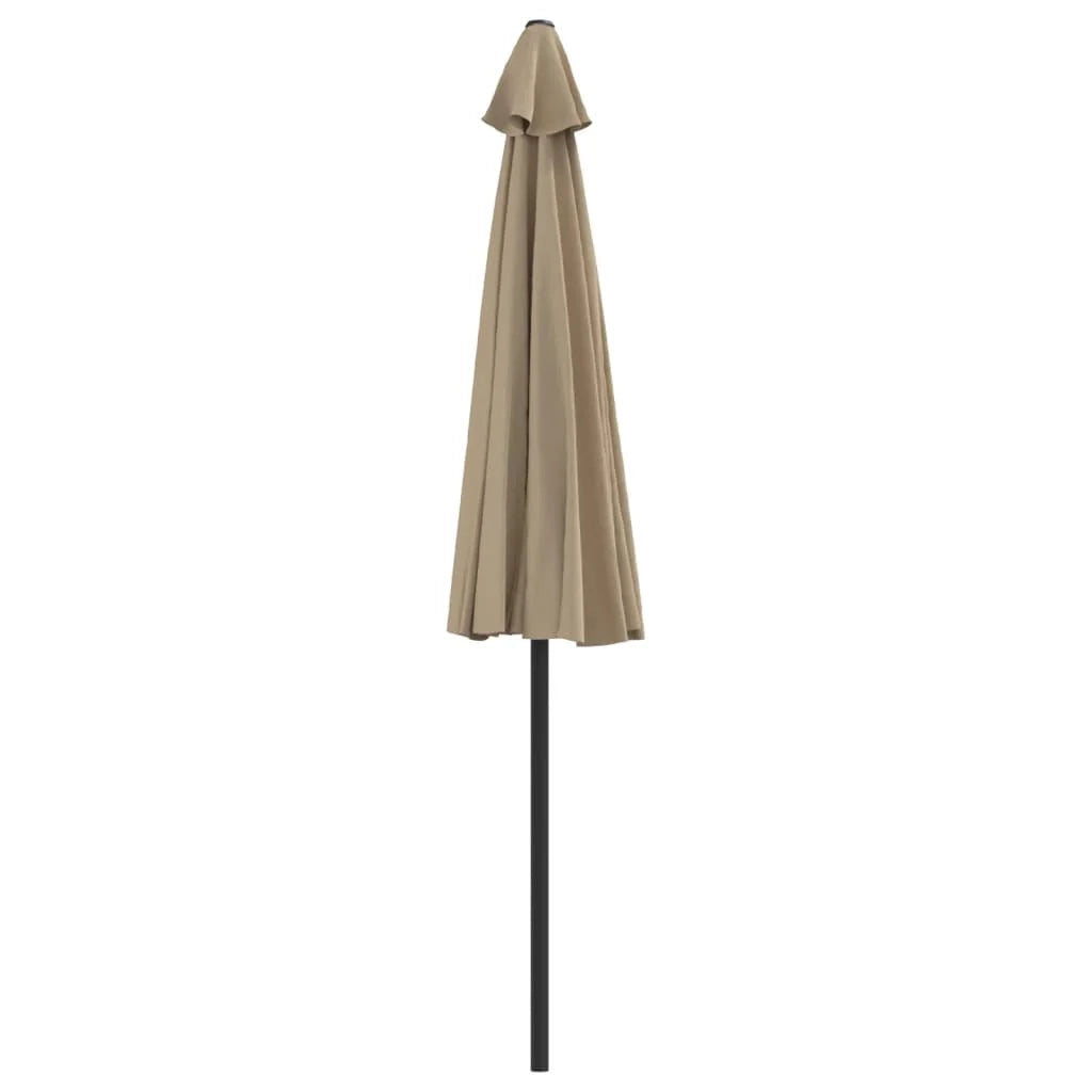 Ombrellone da balcone con palo in alluminio 270 x 135 cm mezzo tortora 02_0008306