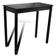 Tavolo alto stile bar/bistrot MDF nero 115 cm 0902115