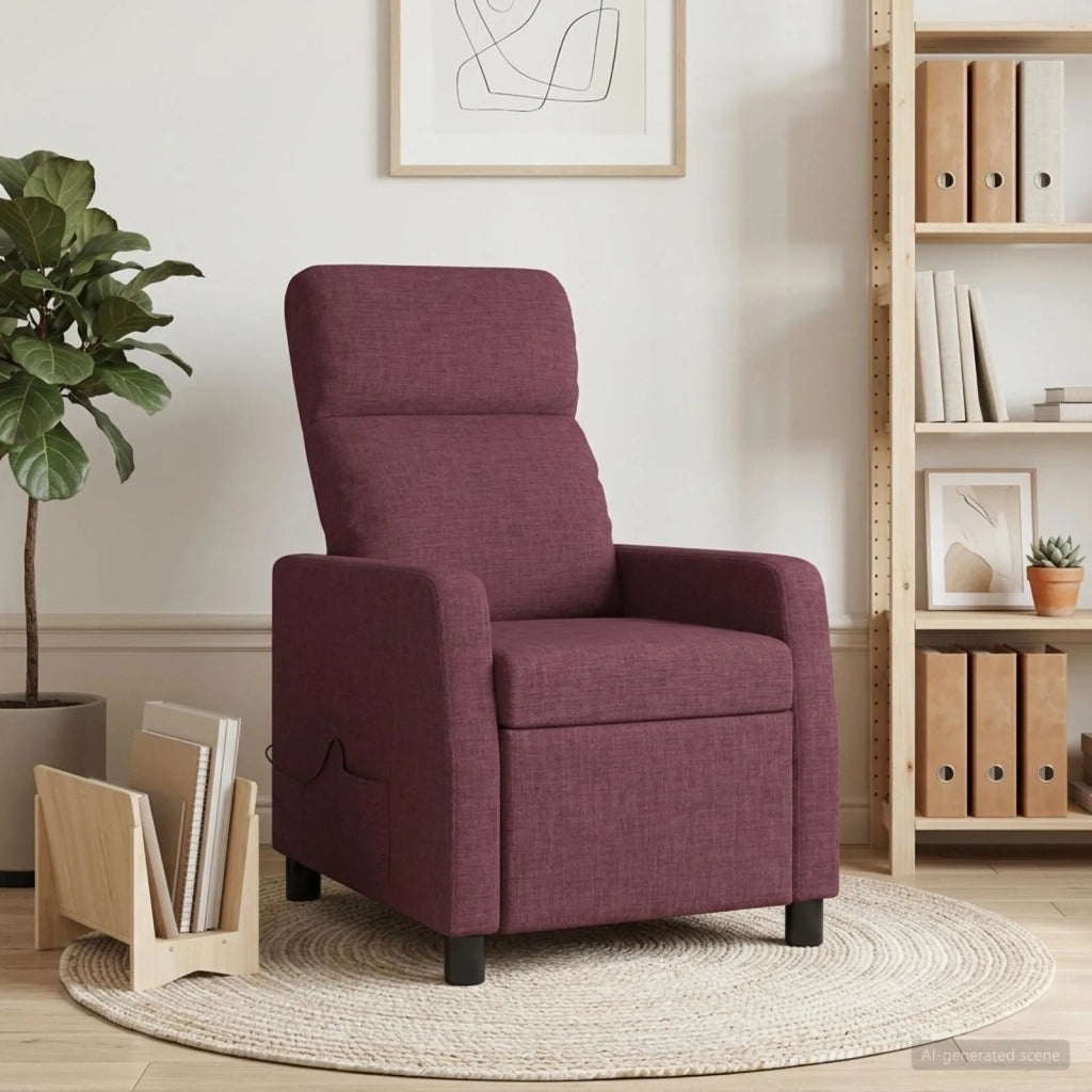 Divano Sedia-Poltrona Massaggiante Viola Tessuto 450281