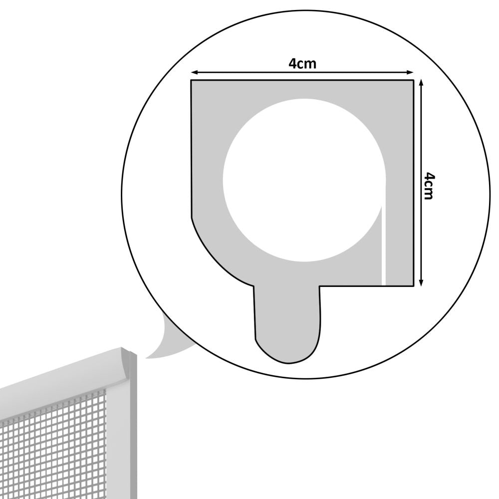 Zanzariera per finestra 110 x 160 cm 2008256