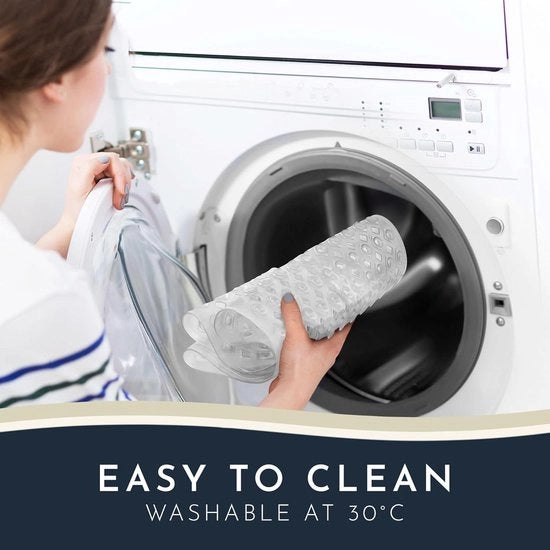 Tappeto Bagno Appeso Senza Scivola Pelle Sensibile 88 x 39 cm | Libero da BPA | Resistentente all' Ossidazione e Lavabile in Lavatrice