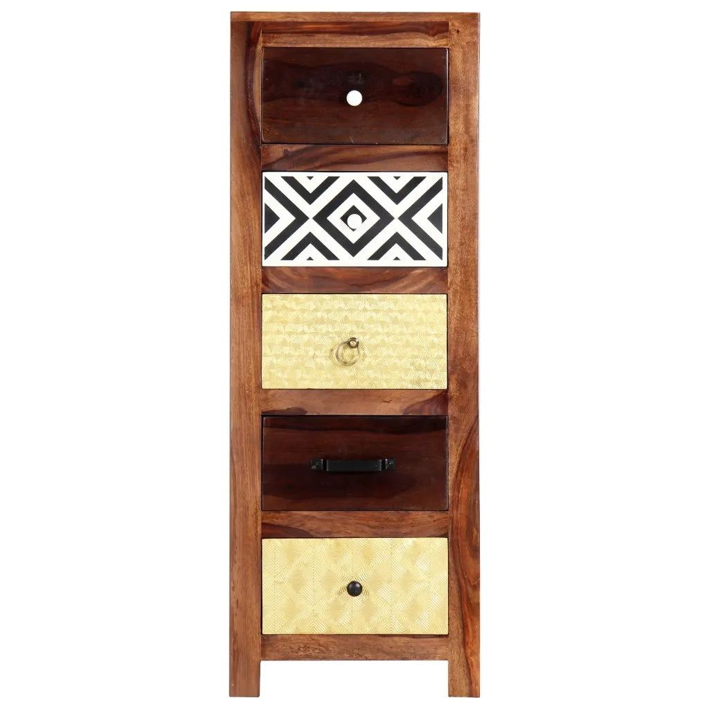 Credenza 40x30x110 cm in Legno Massello di Sheesham cod mxl 15554