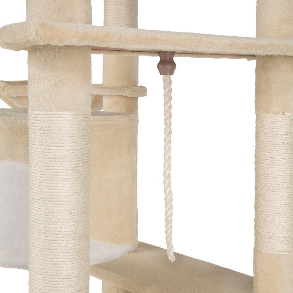 Tiragraffi per gatti 204 cm beige/bianco 3708114