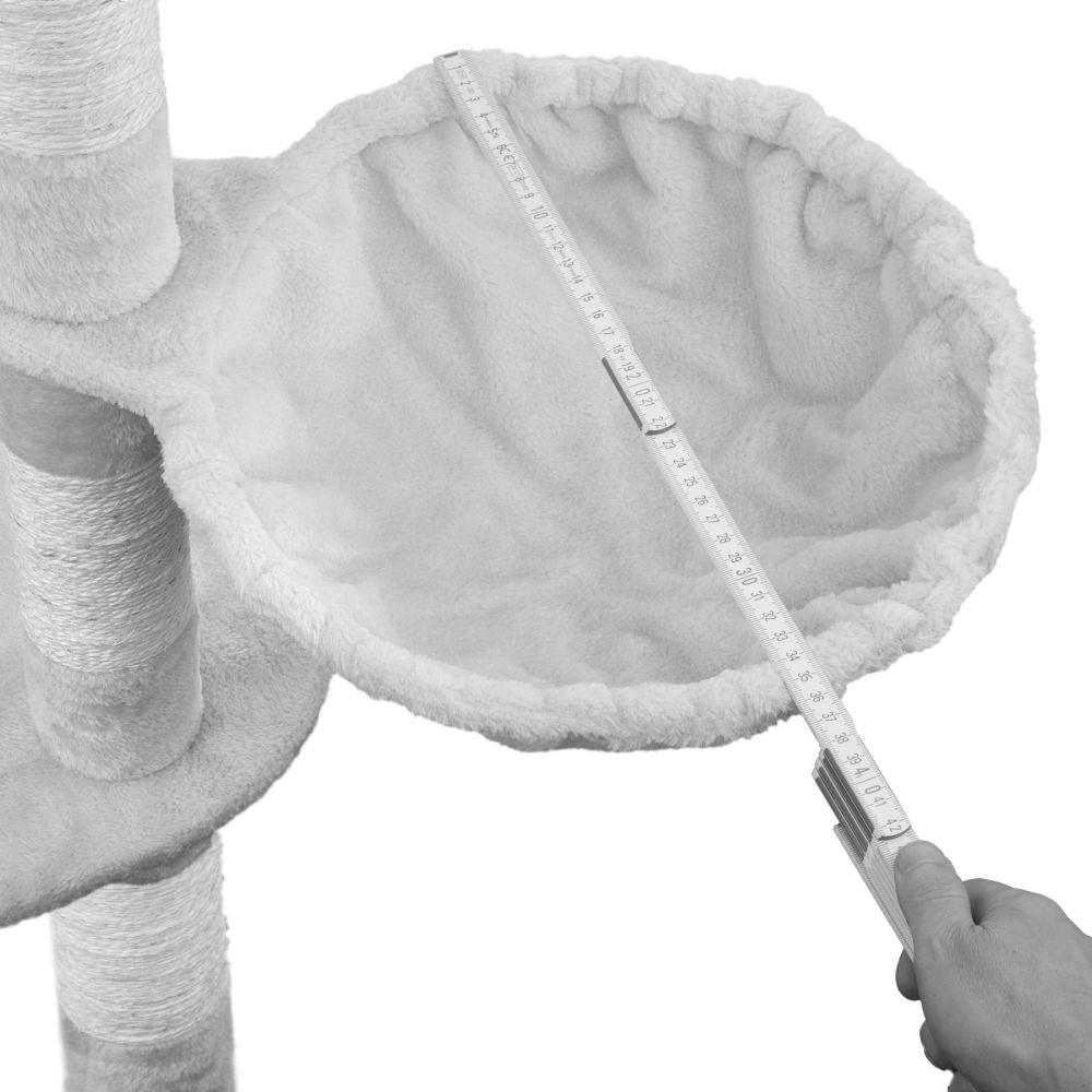 Tiragraffi per gatti 204 cm nero/bianco 3708116