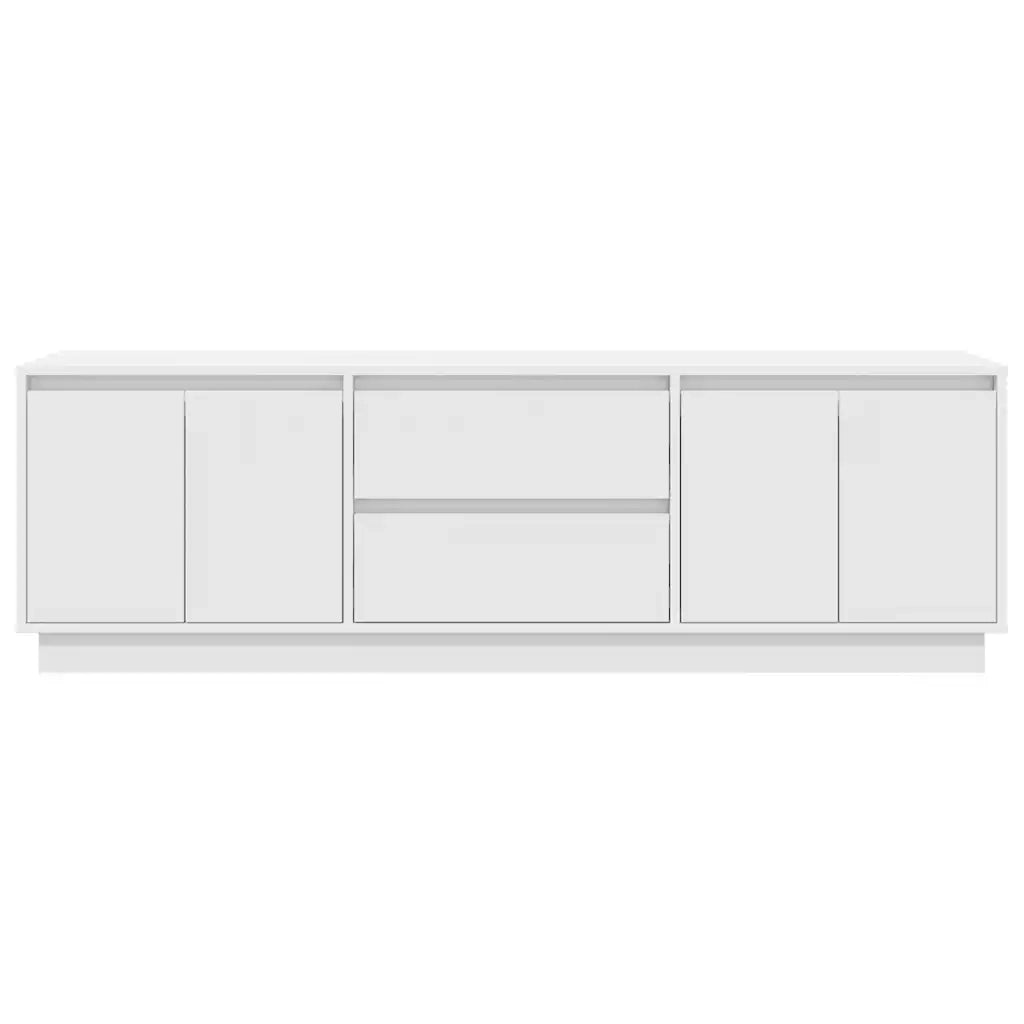 Mobile Porta TV con Luci LED Bianco 160,5x41x50 cm