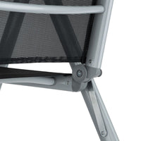 Mobile da giardino a 6 posti in alluminio grigio chiaro 2108109