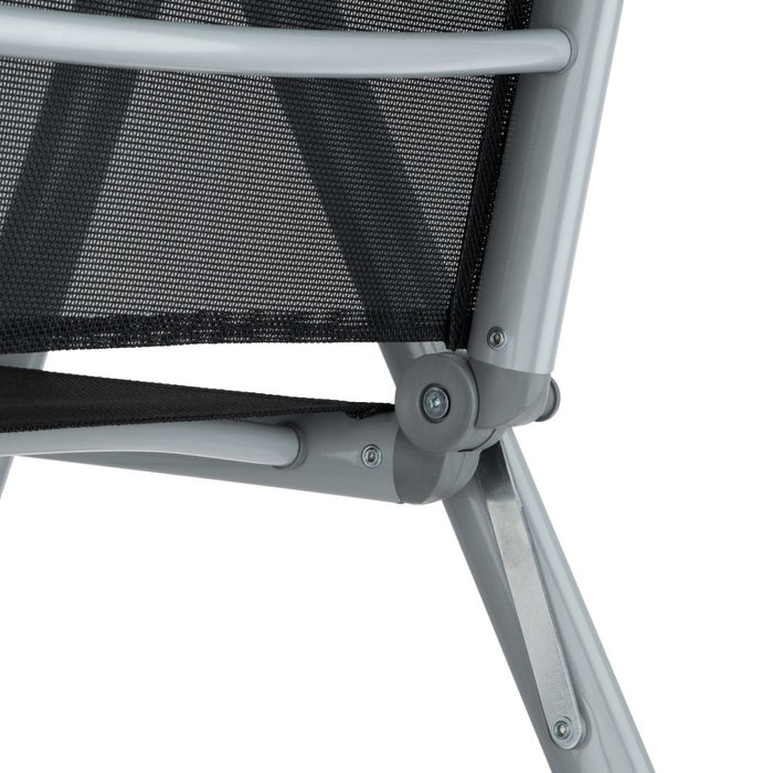 Mobile da giardino a 6 posti in alluminio grigio chiaro 2108109