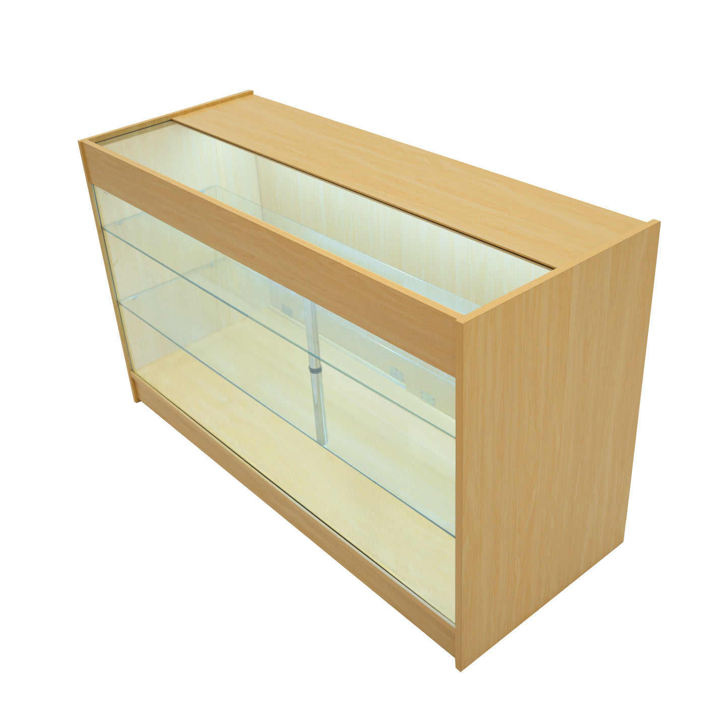 Set Banconi LED Acero Demeter K1500 B1500 LM60 Vetrina Negozio con Serratura