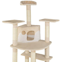 Tiragraffi per gatti 201 cm beige/bianco 3708077