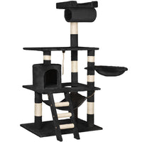 Tiragraffi per gatti 141 cm nero 3708130