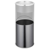 Posacenere da esterno di design con pattumiera in acciaio inox 30 litri nero 08_0000579