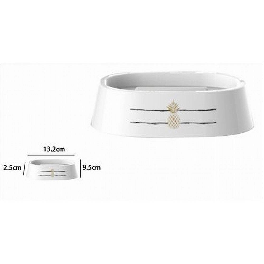 Trade Shop - Portasapone Saponetta Con Ananas Accessorio Per Bagno In Plastica 13.2 Cm 69760 -