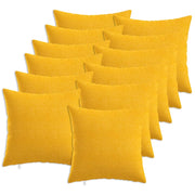 Federa 12 pz HEERLEN Giallo Chiaro 50 x 50 cm Tessuto 910767