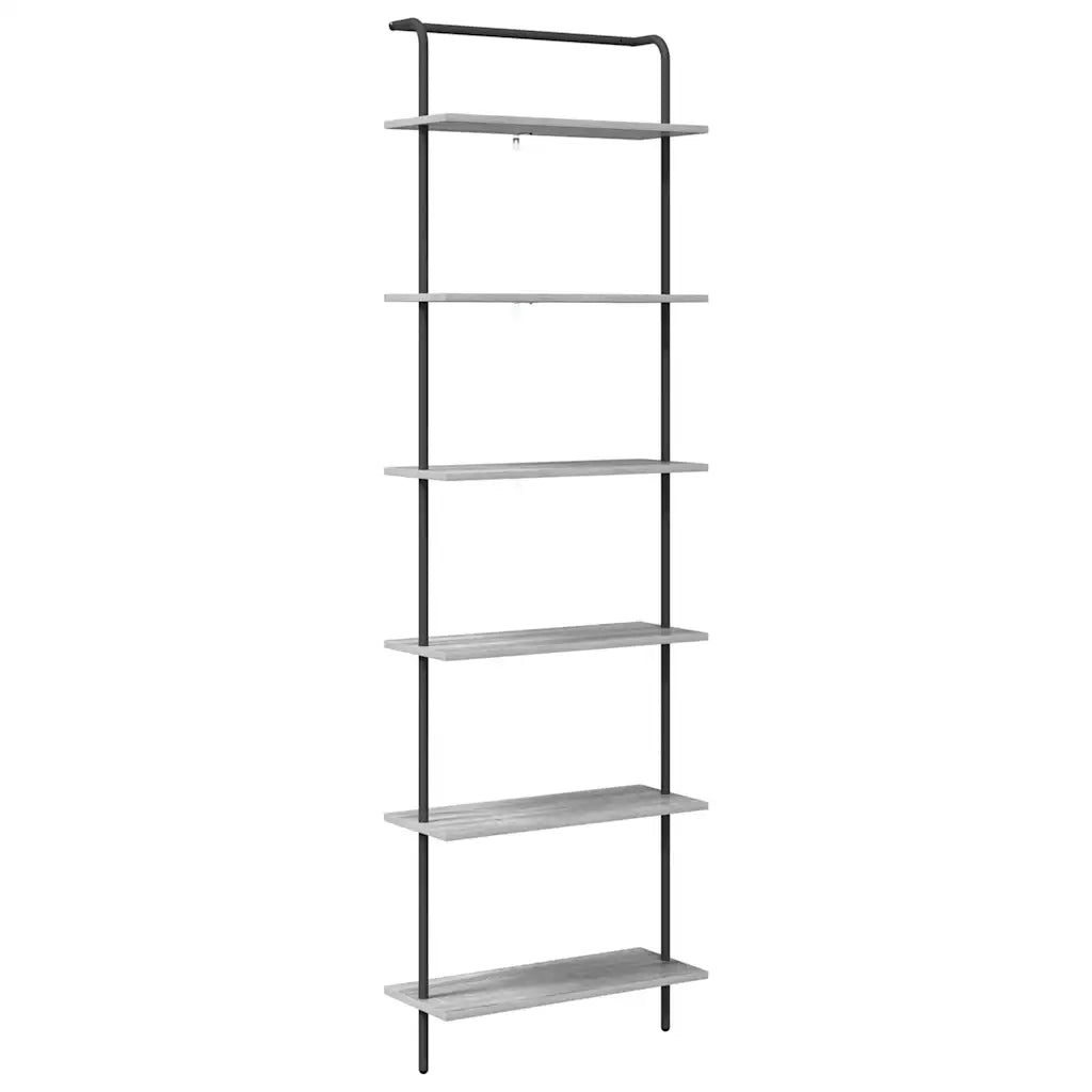 Libreria Grigio Sonoma 60 x 24 x 203 cm Legno multistrato 879974