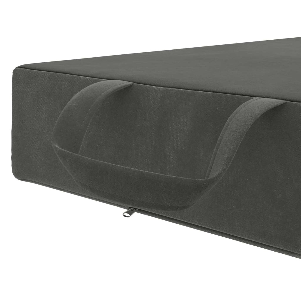 Divano Letto Pieghevole 75 x 63 x 45 cm Grigio Scuro 900144