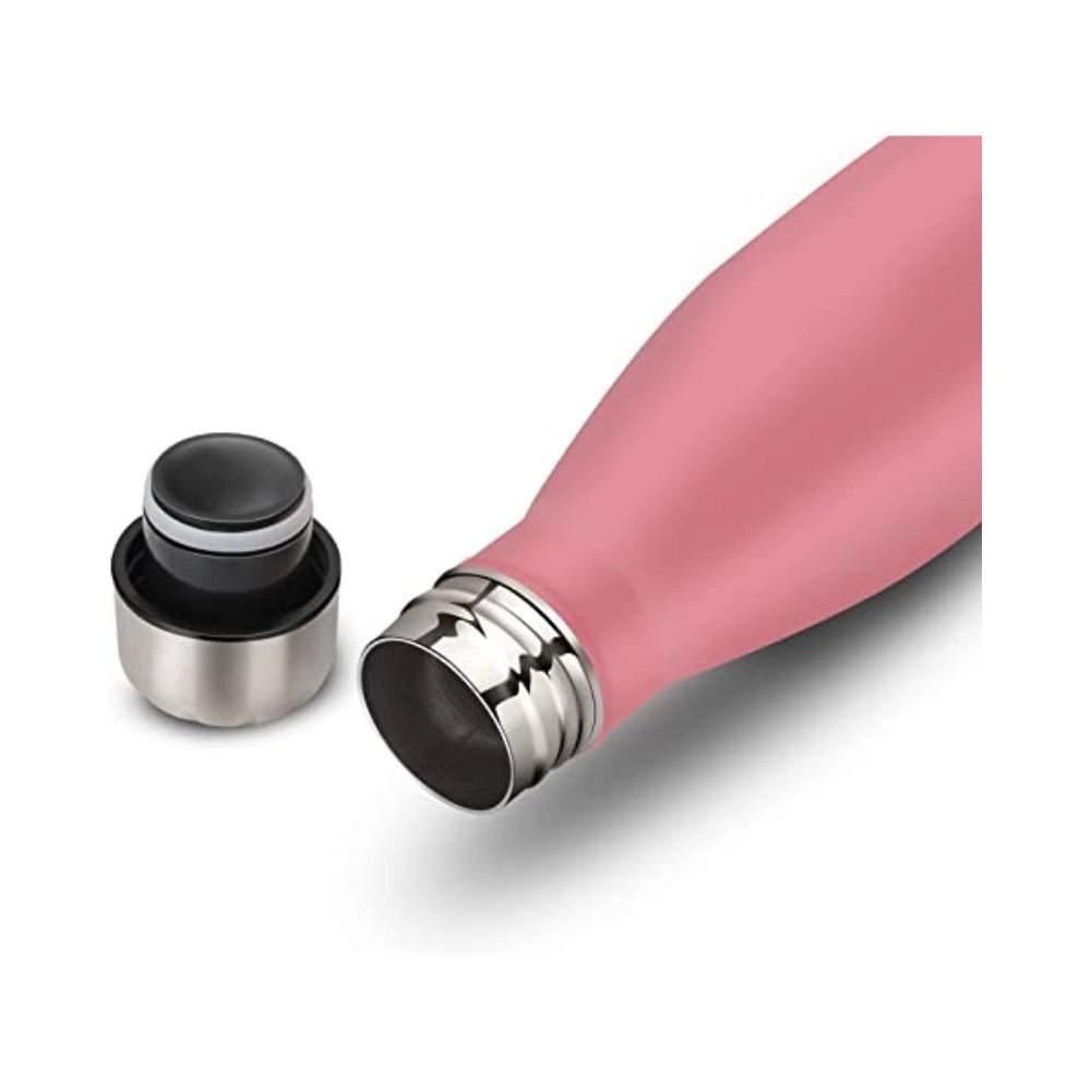 Trade Shop - Borraccia Sportiva 750 Ml Acciaio Inox Doppia Parete Per Sport Scuola Campeggio -