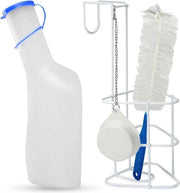 Set di idratazione urinaria sostenibile 1000 ml con contenitore da letto e spazzola di pulizia - Senza residui e facile da usare