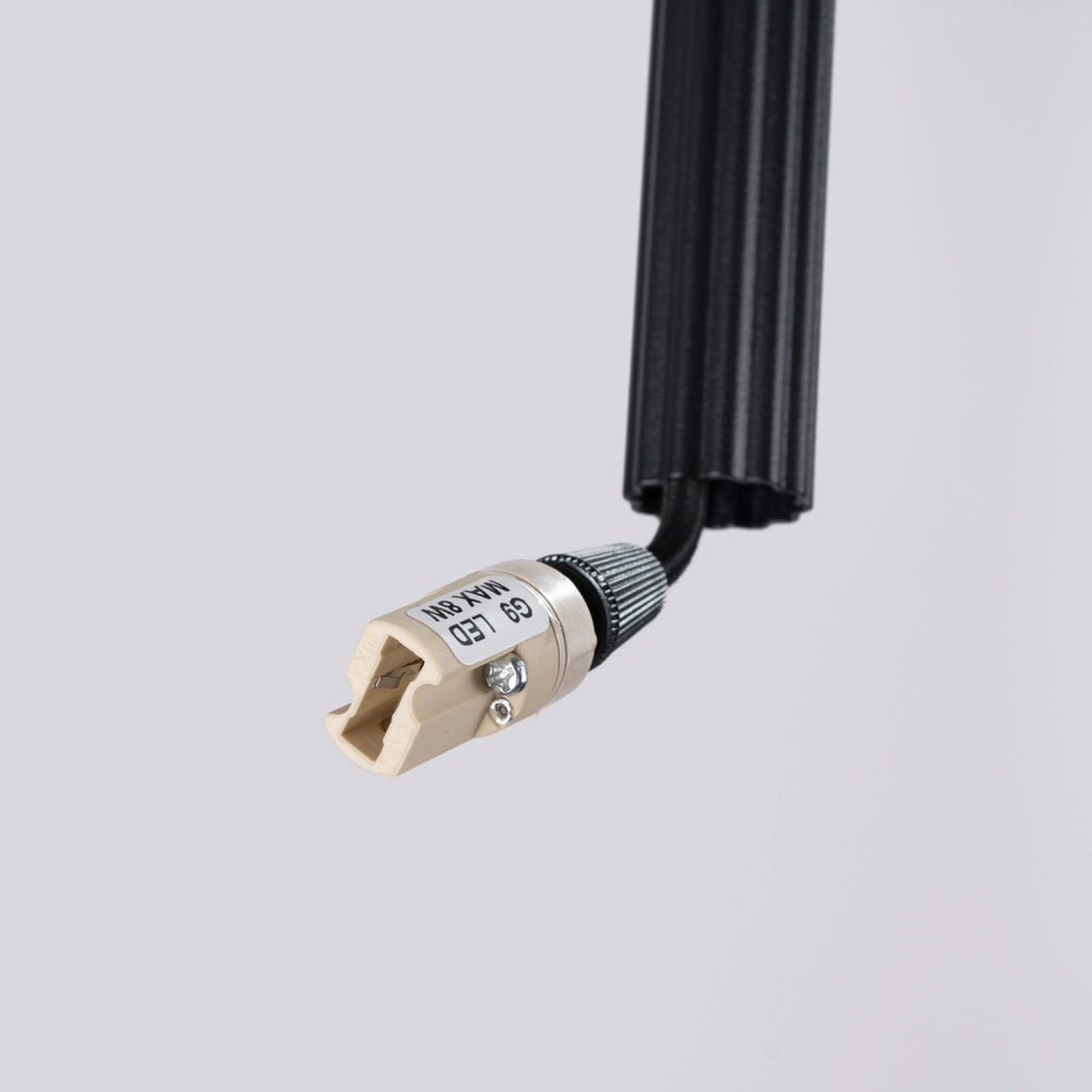 Lampada a sospensione moderna tonda nera 2xG9 ZENTRA Pure Lume
