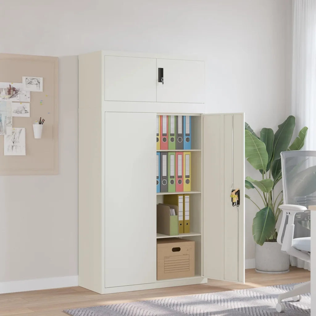 Armadio Classificatore Bianco 90x40x180 cm in Acciaiocod mxl 125412