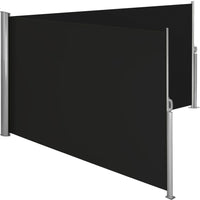 Tenda laterale oscurante per privacy doppio schermo retrattile nero 200 x 600 cm 2208137