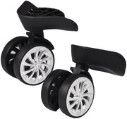 Ruote per Bagagli - Pneumatici Rotanti - Sostituzione 2 Pezzi - Realizzate in Nylon - Silenziose e Facili da Installare - Ruote per Bagagli