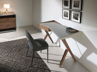 Sedia in tessuto grigio scuro