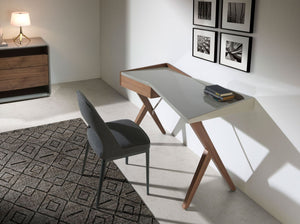 Sedia in tessuto grigio scuro