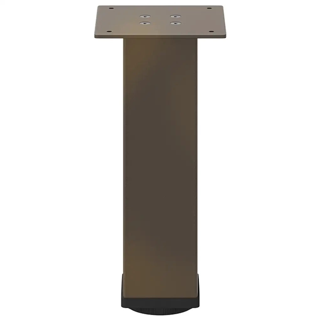 vidaXL Gambe per Tavolino da Caffè 4 pz Acciaio Naturale 30-32 cm Acciaio