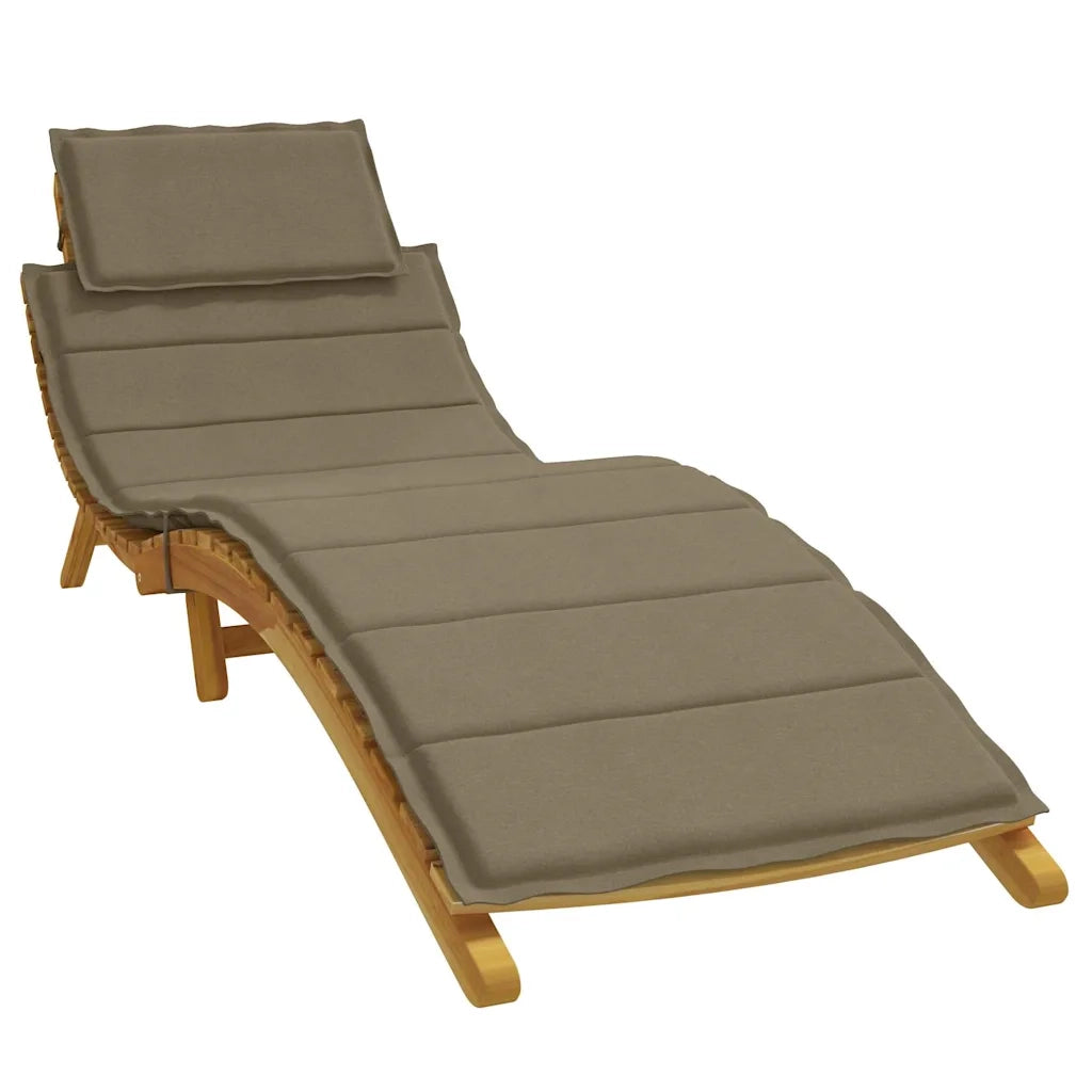 Cuscino per Lettino Prendisole Tortora Mélange 186x58x4cm 4002484