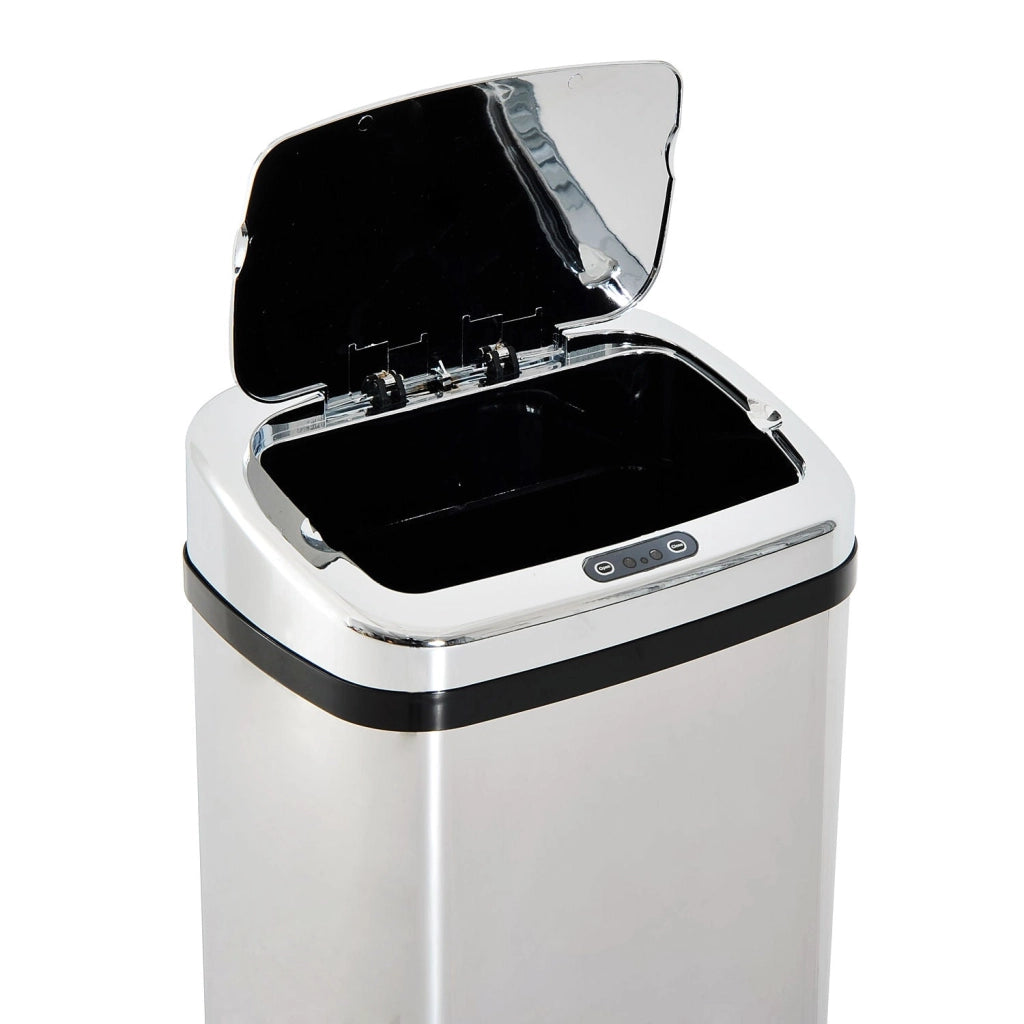 Cestino dei Rifiuti in Acciaio Inox a Infrarossi 50L