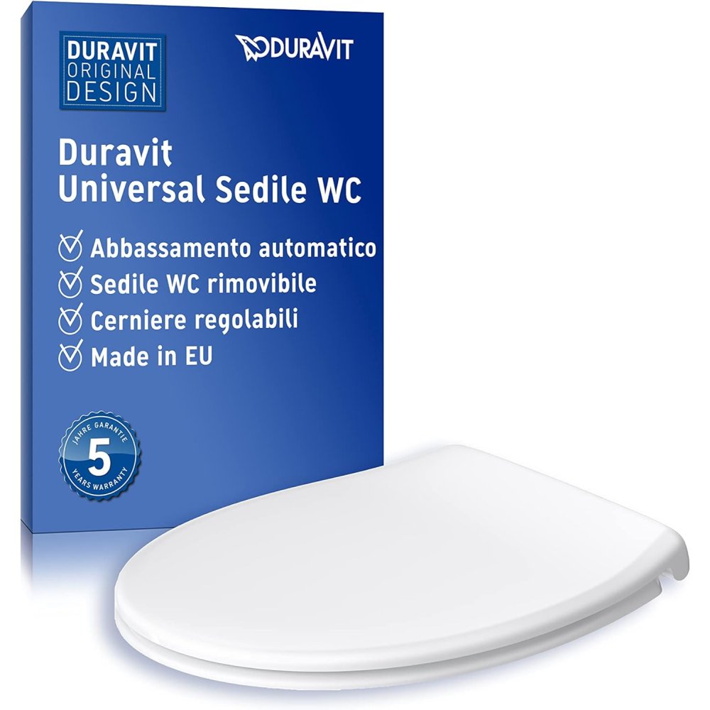 Duravit sedile wc universale, tavoletta wc universale con chiusu