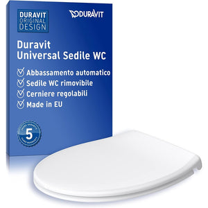 Duravit sedile wc universale, tavoletta wc universale con chiusu