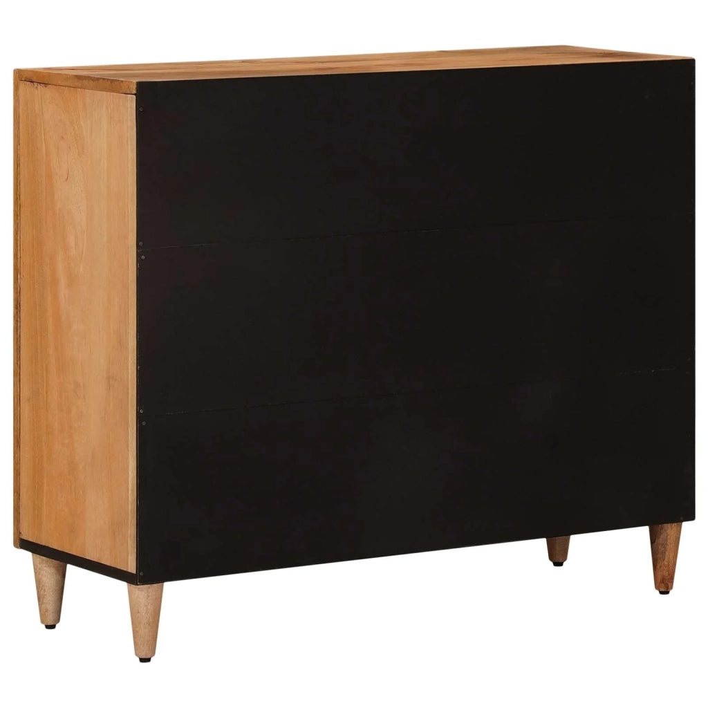 Credenza Naturale 90 x 33 x 75 cm Legno di mango massello 4018288
