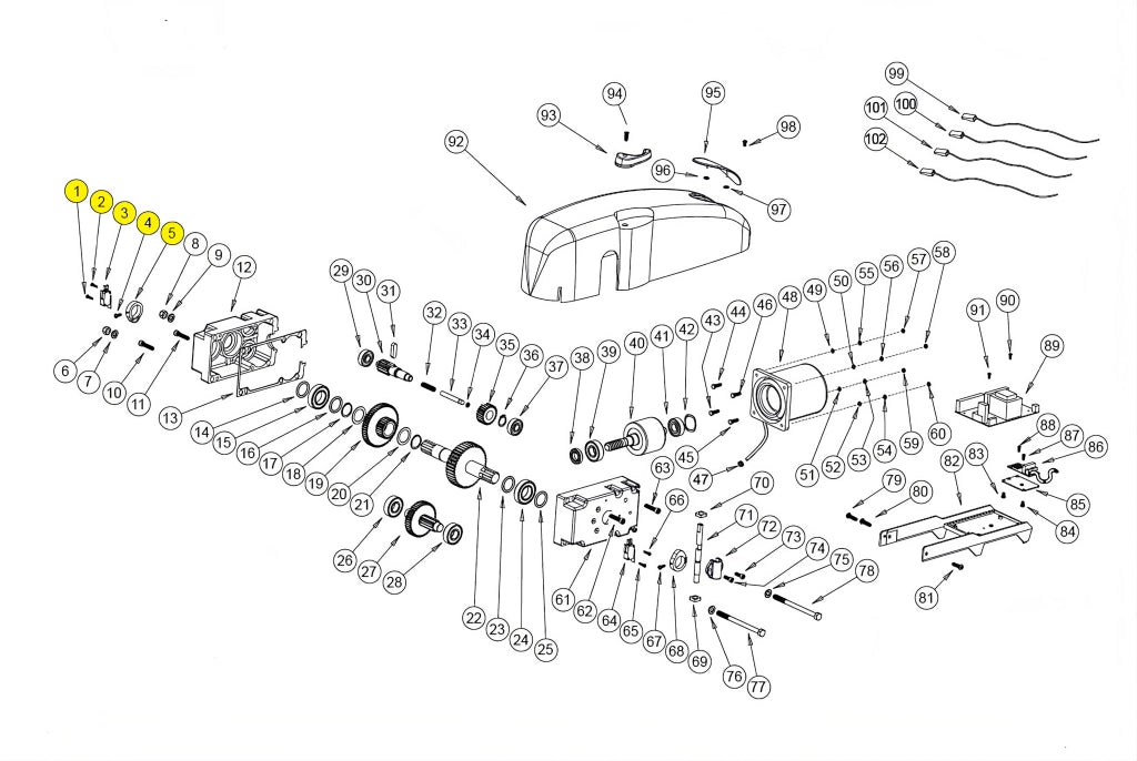 GRP022 KIT FINECORSA COMPLETO BASIC BAZER RICAMBIO