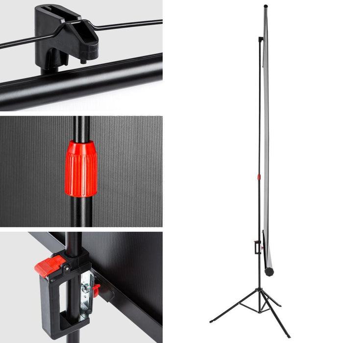 Schermo di proiezione videoproiettore con treppiede 203 x 203 cm 08_0000408