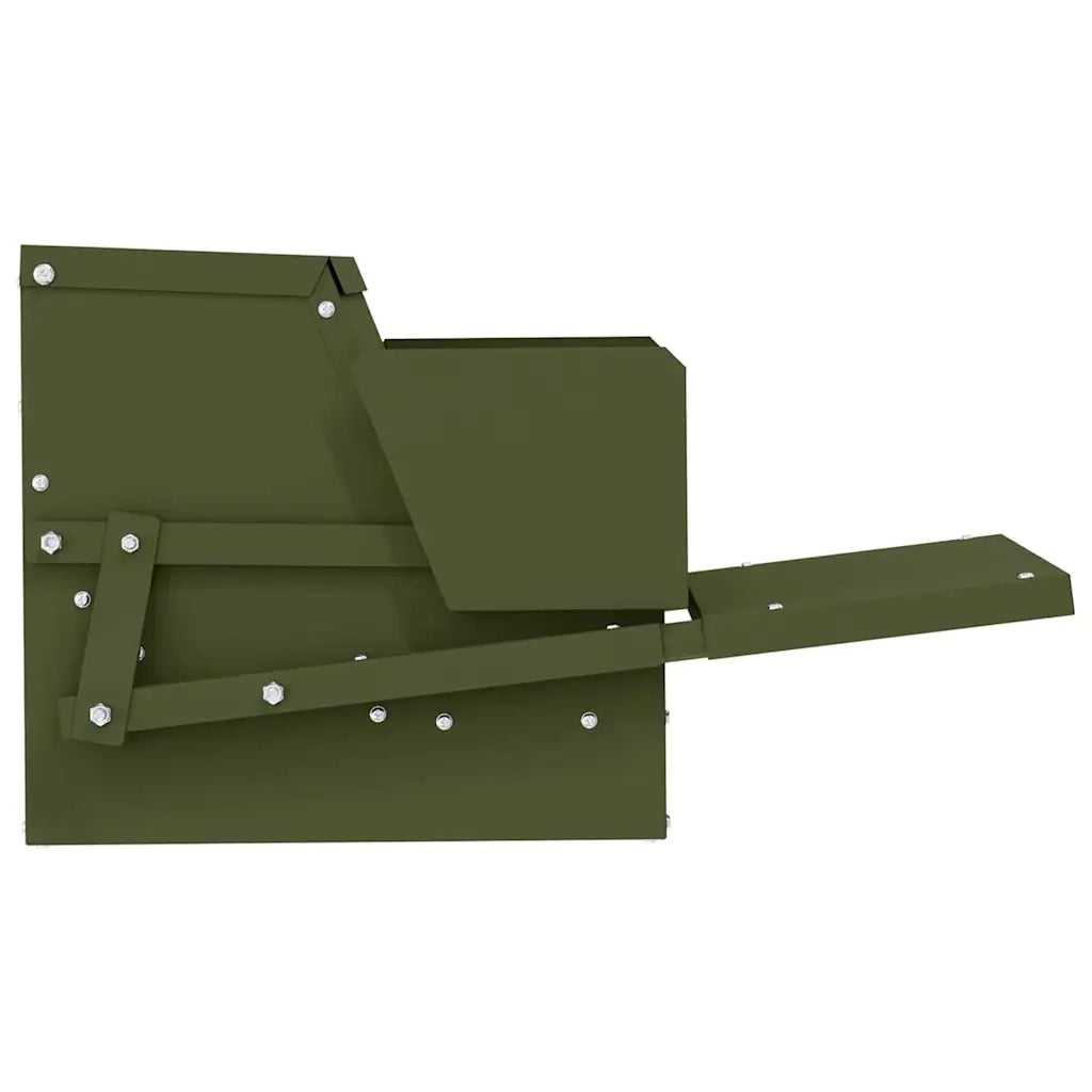 Mangiatore a Pedale per Pollo Verde oliva 50 x 40 x 29 cm