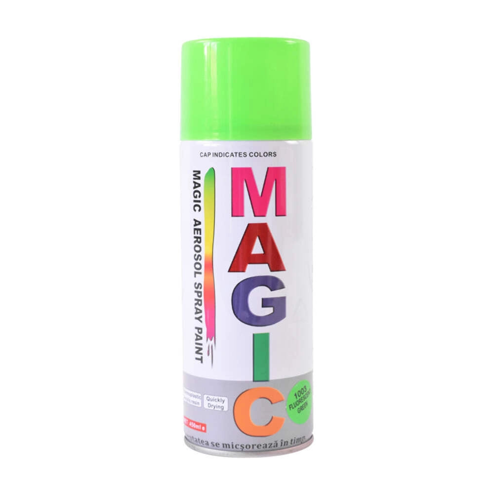 Spray vernice verde fluorescente 1005, 450 ml